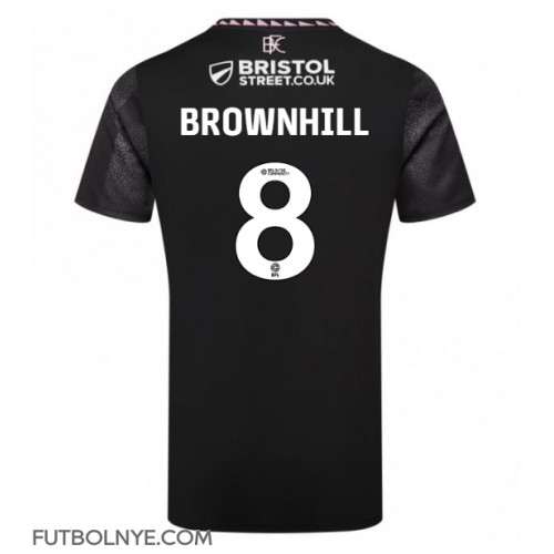 Camiseta Burnley Josh Brownhill #8 Visitante Equipación 2024-25 manga corta